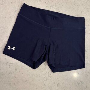 Navy Blue Under Armour size large spandex shorts